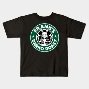 Spooky Coffee Cult 90's Retro Movie Logo Parody Mashup For Coffee Lovers Kids T-Shirt